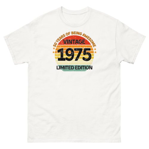 Vintage 1975 Limited Edition T-shirt 50th Birthday Gift