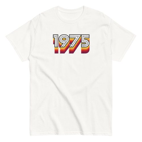 1975 Birth Year Gift T-shirt 50th Birthday Tshirt 1975 Retro