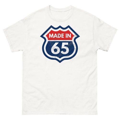 1965 Birthday T-Shirt Gift Made in 65 US Route Sign