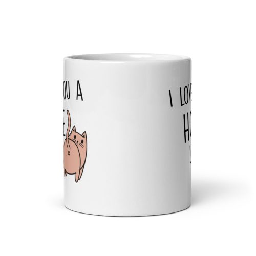 I Love You A Hole Lot Valentines Mug Cats Bum