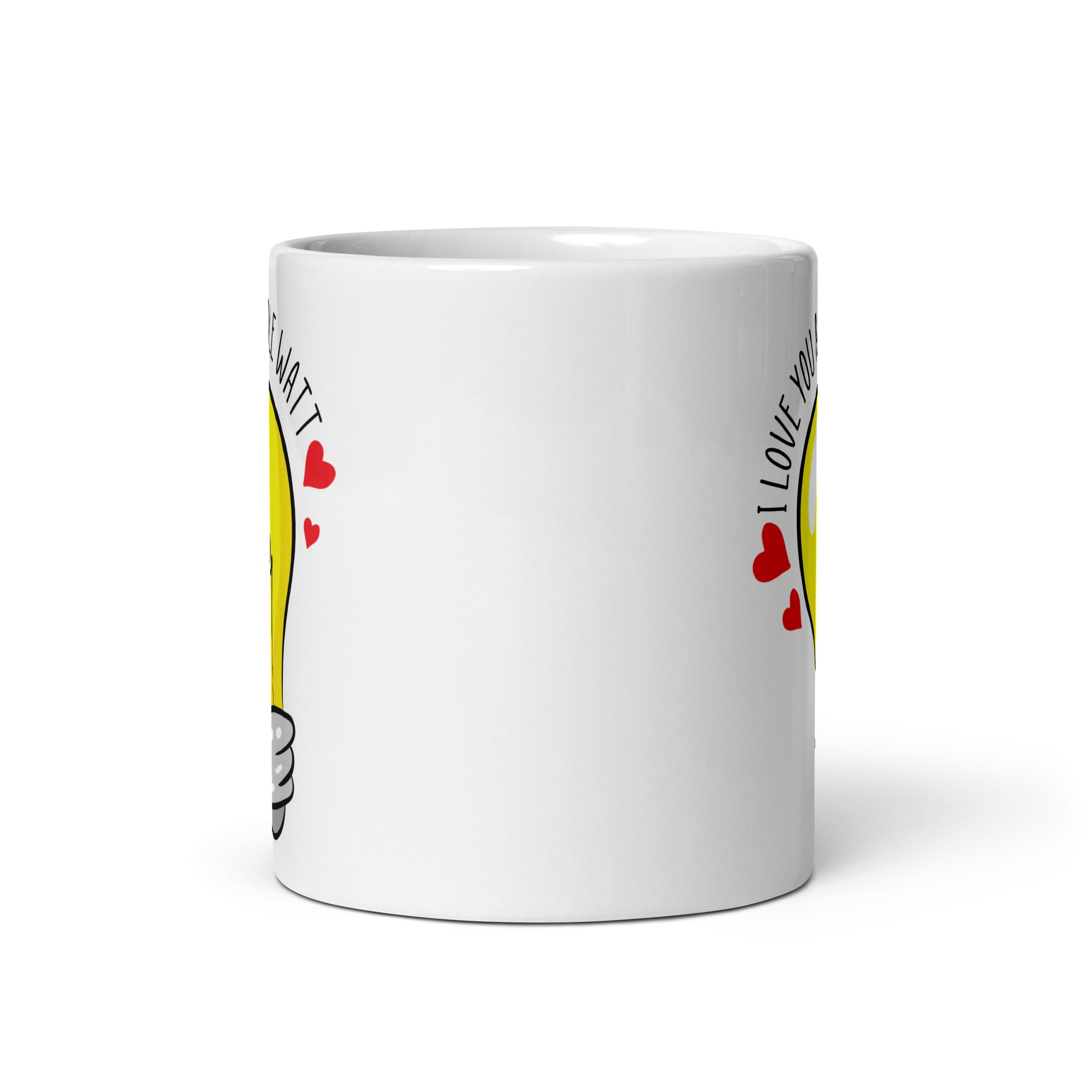 I Love You A Whole Watt Corny Valentines Day Mug Gift