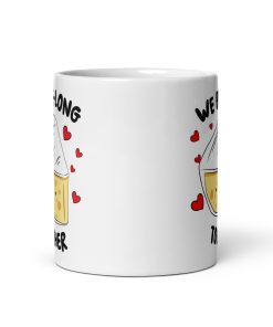 We Brie-Long Together Corny Valentines Mug Gift