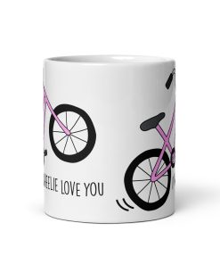 I Wheelie Love You Valentines Mug for Cyclists Fun Gift