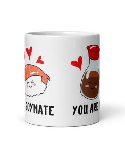 You Are My Soy Mate Funny Valentines Mug Sushi