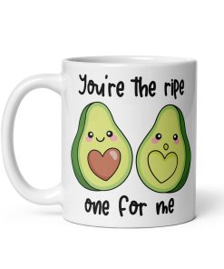 You’re The Ripe One For Me Corny Valentines Mug Avocado