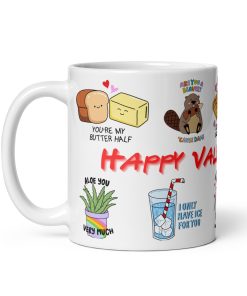 Valentine’s Mug For Him Funny Corny Jokes Puns Mug