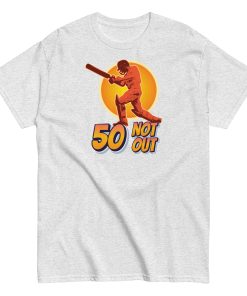 50th Birthday Cricket Gift T-shirt 50 Not Out T-shirt