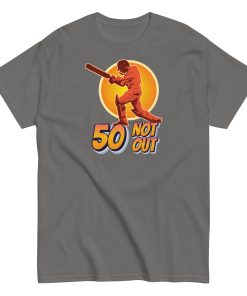 50th Birthday Cricket Gift T-shirt 50 Not Out T-shirt