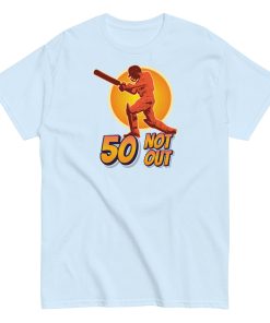 50th Birthday Cricket Gift T-shirt 50 Not Out T-shirt