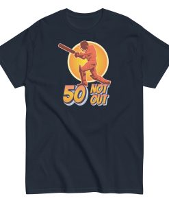 50th Birthday Cricket Gift T-shirt 50 Not Out T-shirt