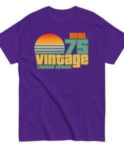 1975 Birthday T-Shift Gift Real 75 Vintage Limited Edition