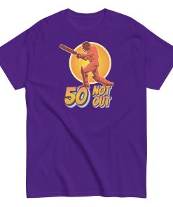 50th Birthday Cricket Gift T-shirt 50 Not Out T-shirt