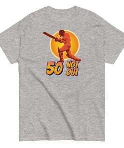 50th Birthday Cricket Gift T-shirt 50 Not Out T-shirt