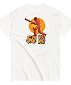50th Birthday Cricket Gift T-shirt 50 Not Out T-shirt