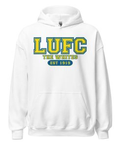 Leeds United FC Hoodie The Whites Est 1919 LUFC