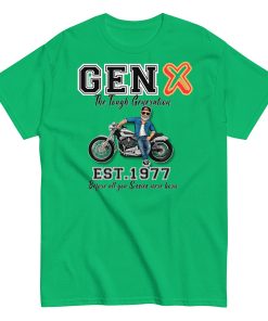 GEN X Est. 1977 T-shirt Birthday Gift For 1977 Birth Year