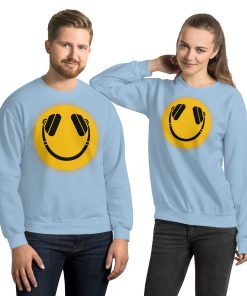 Smiley Face DJ Headphones Sweatshirt