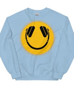 Smiley Face DJ Headphones Sweatshirt