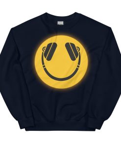 Smiley Face DJ Headphones Sweatshirt