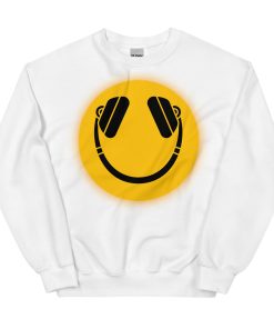 Smiley Face DJ Headphones Sweatshirt