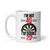 40th Birthday Darts Mug