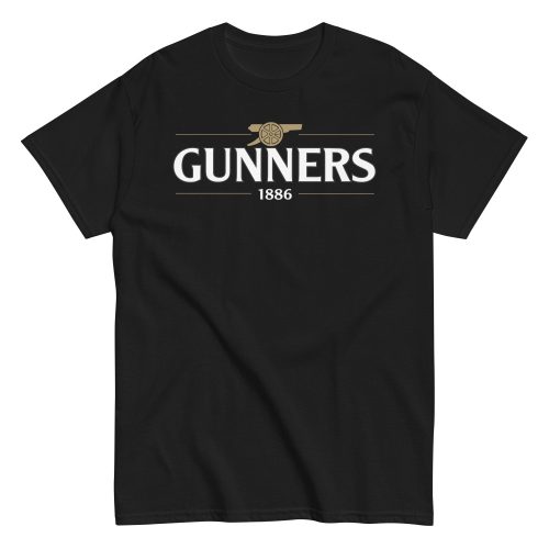 Arsenal T Shirt Gunners Black