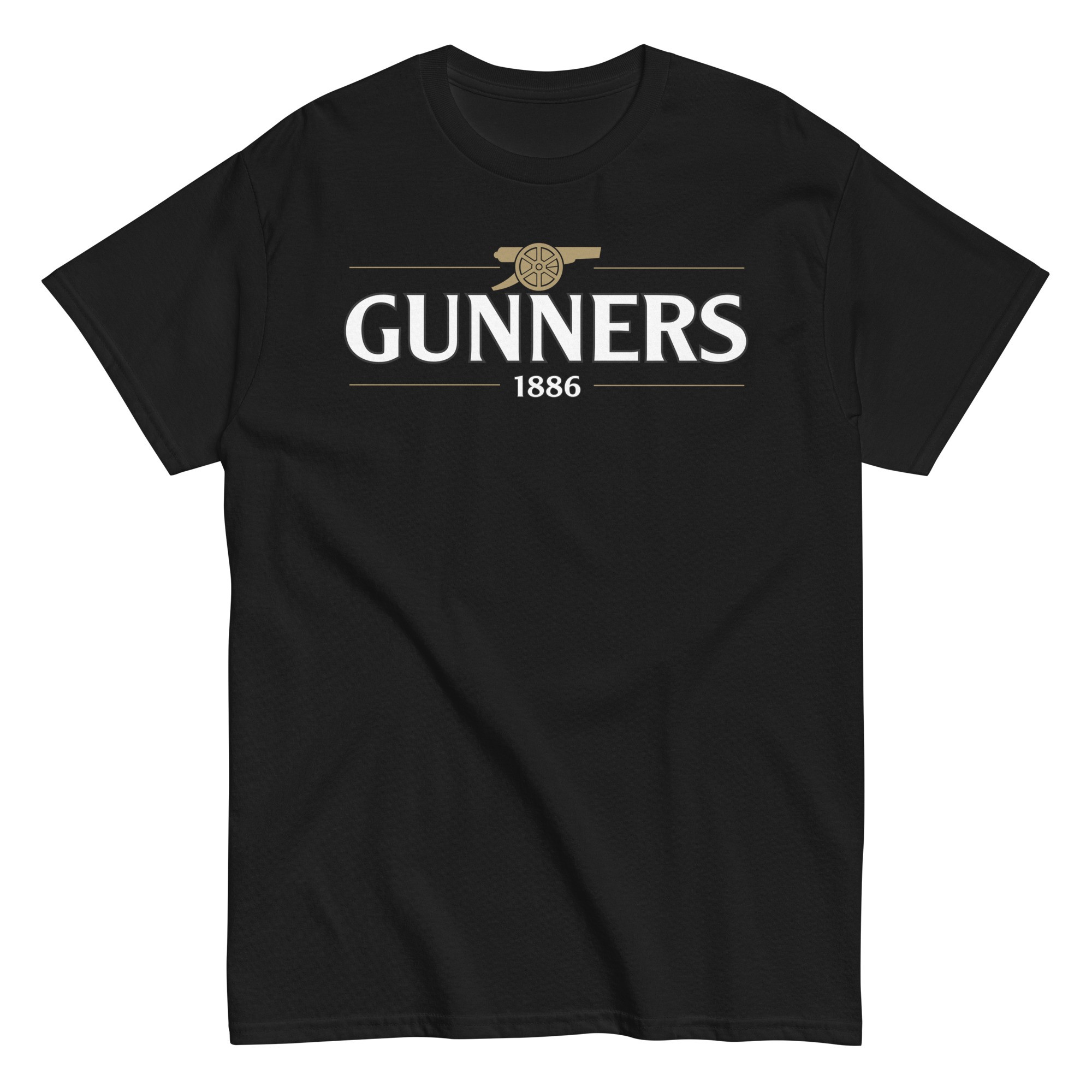 Arsenal T Shirt - Gunners 1886 in Black