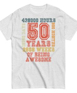 50th Birthday t shirts 50 Years Of Being Awesome T-shirt