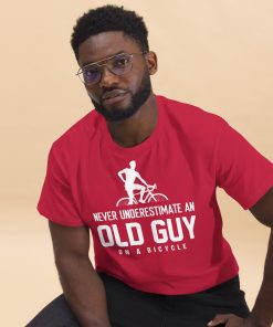 Never Underestimate An Old Guy On A Bicycle T-shirt