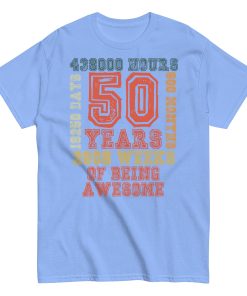 50th Birthday t shirts 50 Years Of Being Awesome T-shirt