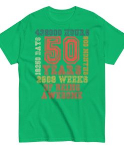 50th Birthday t shirts 50 Years Of Being Awesome T-shirt