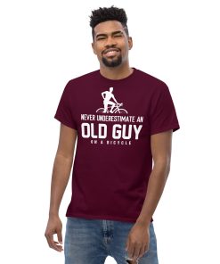 Never Underestimate An Old Guy On A Bicycle T-shirt