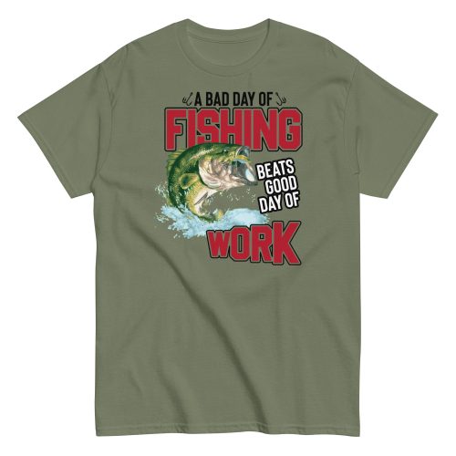 Funny Fishing T-shirt – Bad Day of Fishing