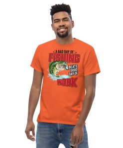 Funny Fishing T-shirt - Bad Day of Fishing - Image 3