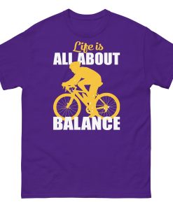 Life Is All About Balance Cyclist T Shirt