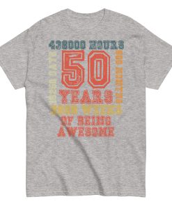 50th Birthday t shirts 50 Years Of Being Awesome T-shirt