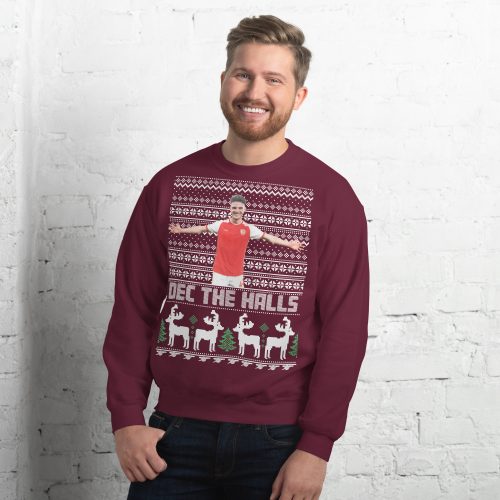 Declan Rice Christmas Jumper Dec The Halls Arsenal