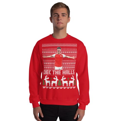 Declan Rice Christmas Jumper Dec The Halls Arsenal