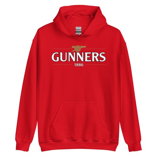 Arsenal Hoodie Gunners Red