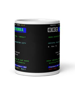 Crystal Palace 2025 FA Cup Final Ceefax Mug Man City