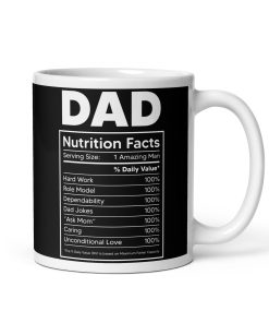 Funny Dad Mug Nutrition Facts