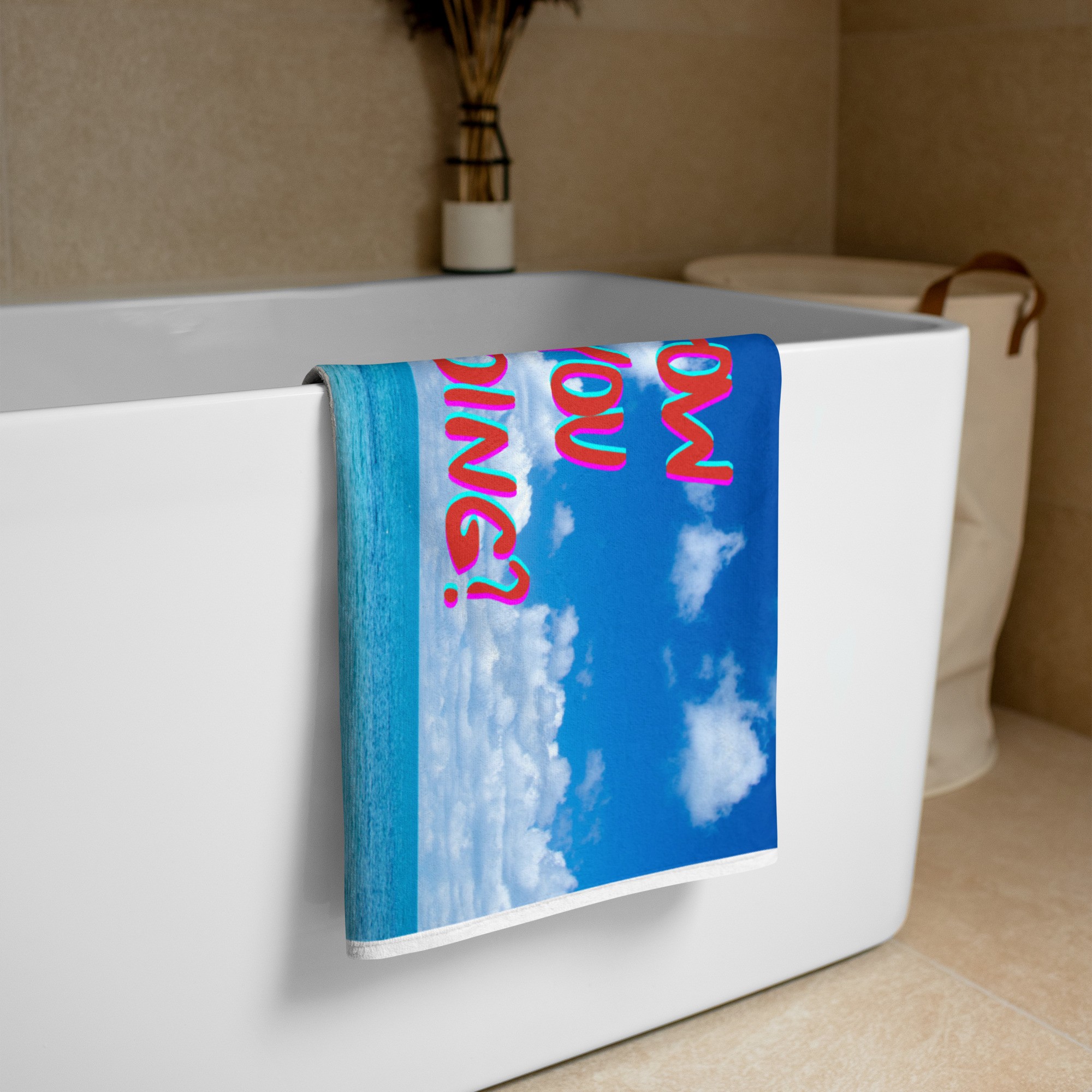 How You Doing? Funny Beach Towels