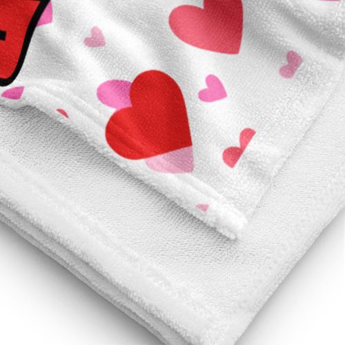 I Love My Awesome Girlfriend Funny Beach Towel For Him