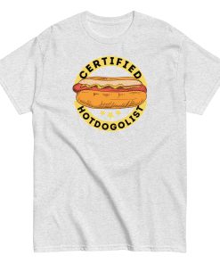 Certified Hotdogologist Funny BBQ Gift Hotdog T-Shirt