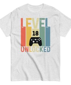 Level 18 Unlocked – 18th Birthday T-shirts for Gamers
