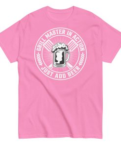 Grillmaster In Action Just Add Beer BBQ T-shirt