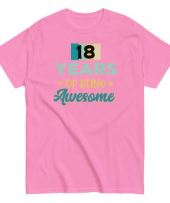 18 Years Of Being Awesome – 18th Birthday T-shirts