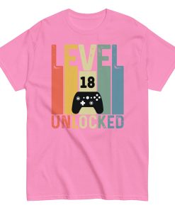 Level 18 Unlocked – 18th Birthday T-shirts for Gamers