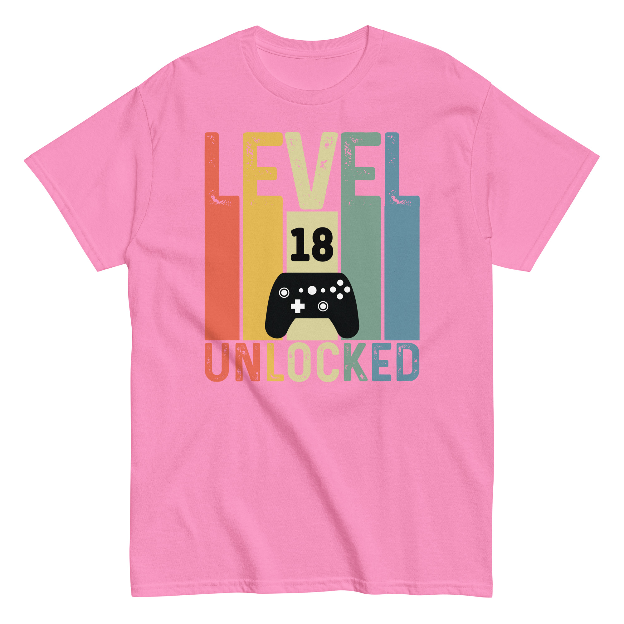 Level 18 Unlocked – 18th Birthday T-shirts for Gamers