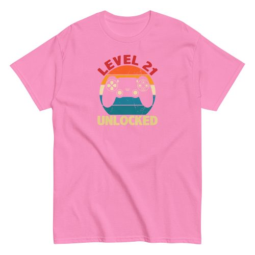 Level 21 Unlocked T-shirt 21st Birthday Gift T Shirts